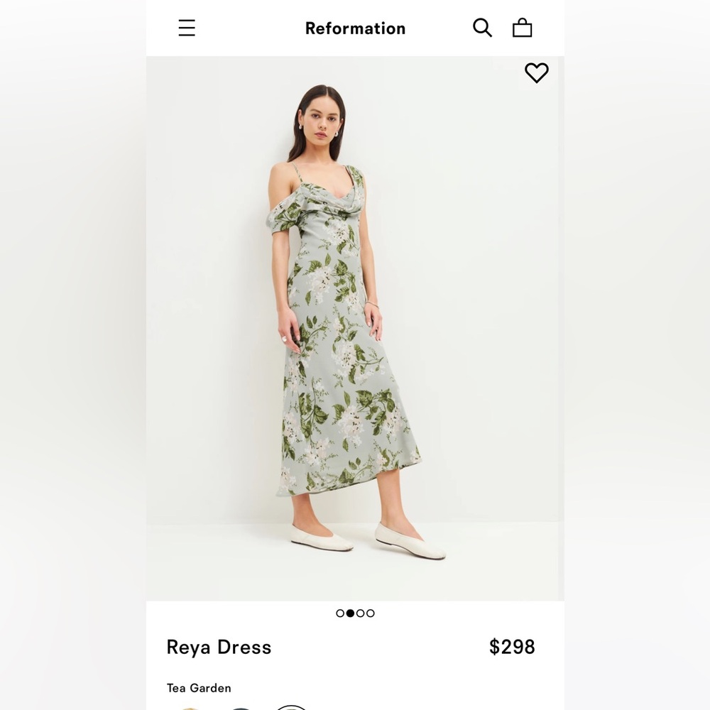 Reformation Reya Dress - Tea Garden